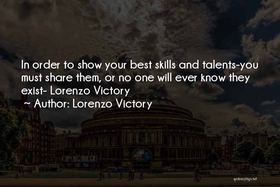 Best In Show Quotes By Lorenzo Victory