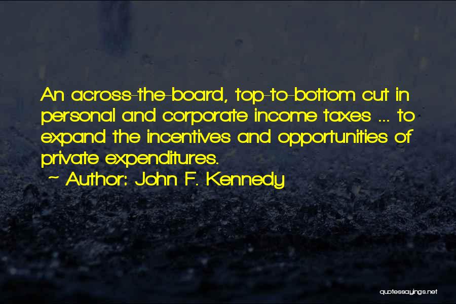 Best Incentives Quotes By John F. Kennedy