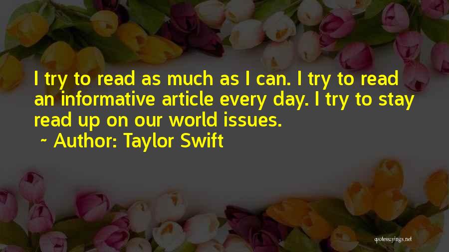 Best Informative Quotes By Taylor Swift