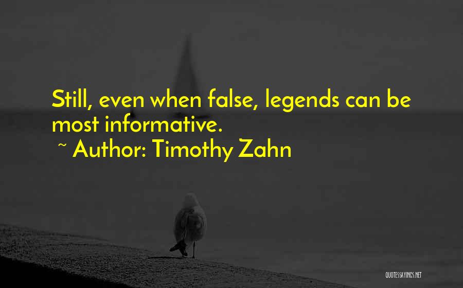 Best Informative Quotes By Timothy Zahn