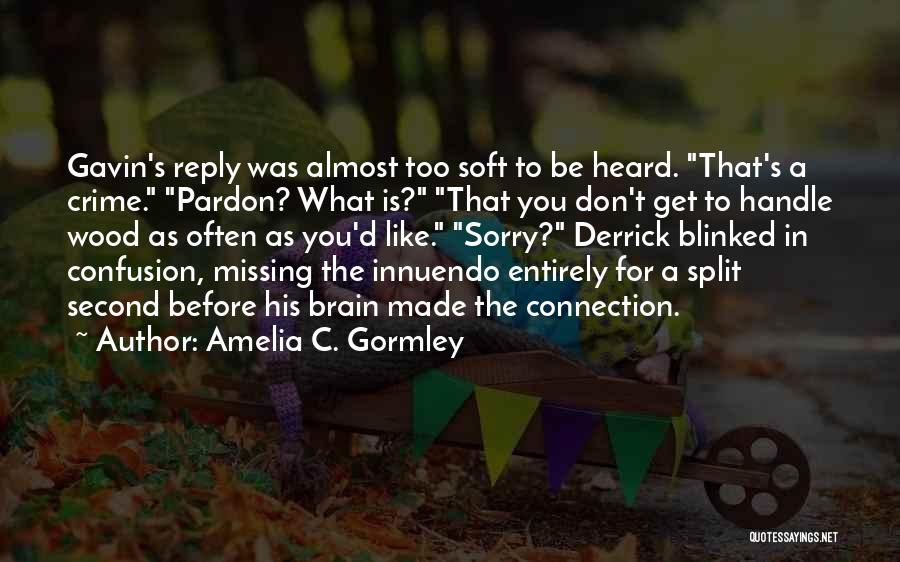 Best Innuendo Quotes By Amelia C. Gormley