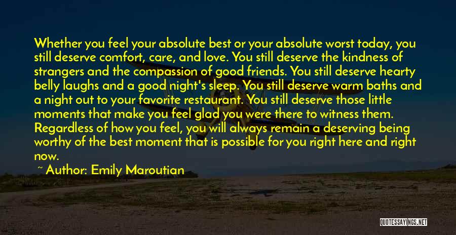 Best Inspirational Good Night Quotes By Emily Maroutian
