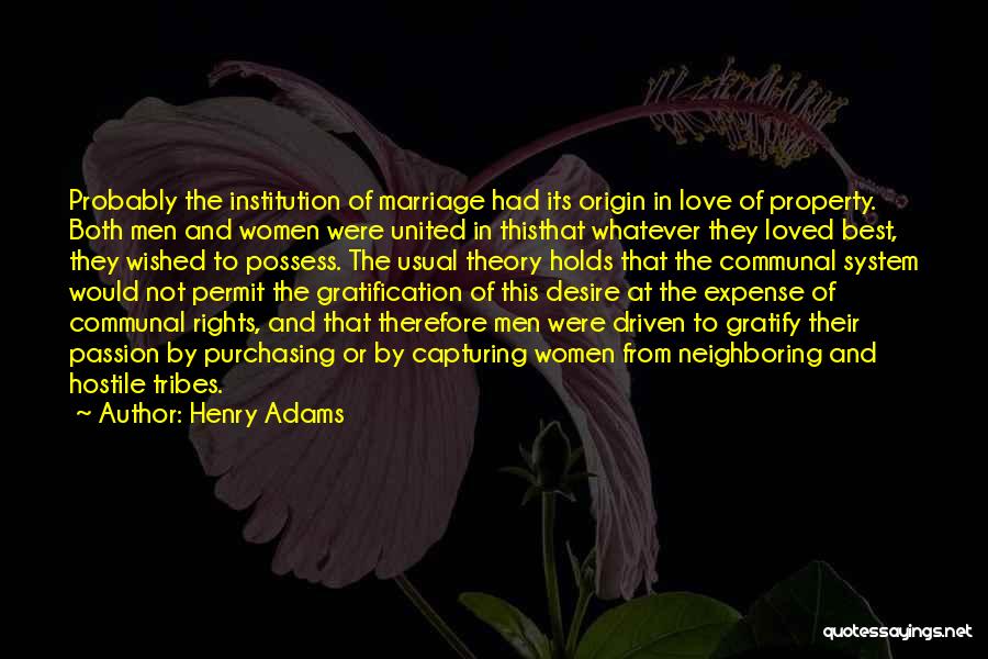 Best Institution Quotes By Henry Adams