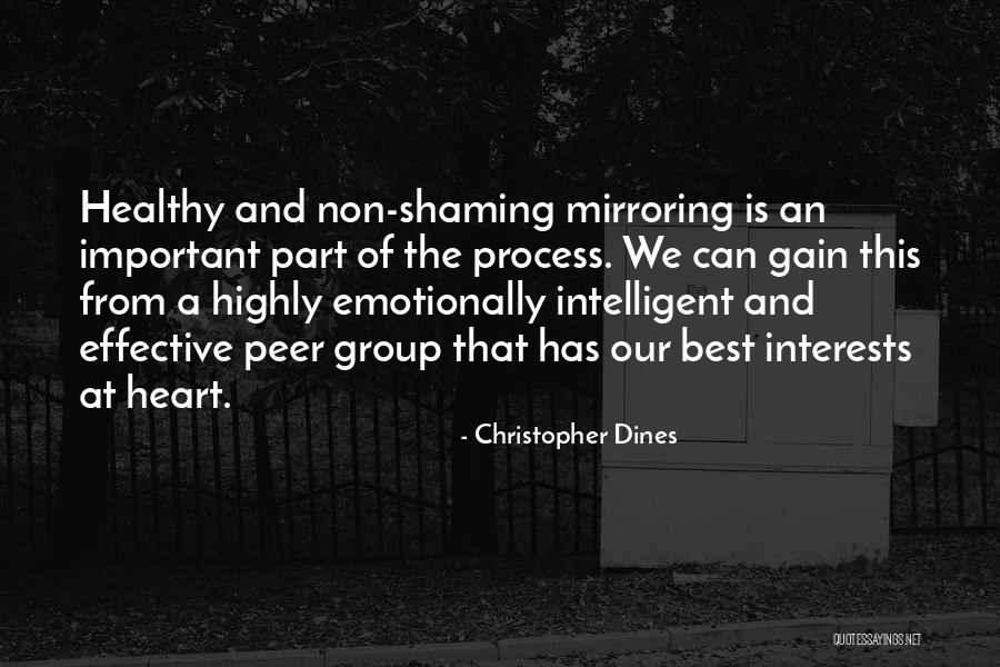 Best Interests At Heart Quotes By Christopher Dines