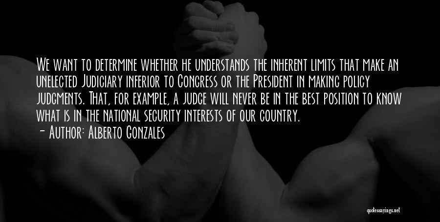 Best Interests Quotes By Alberto Gonzales