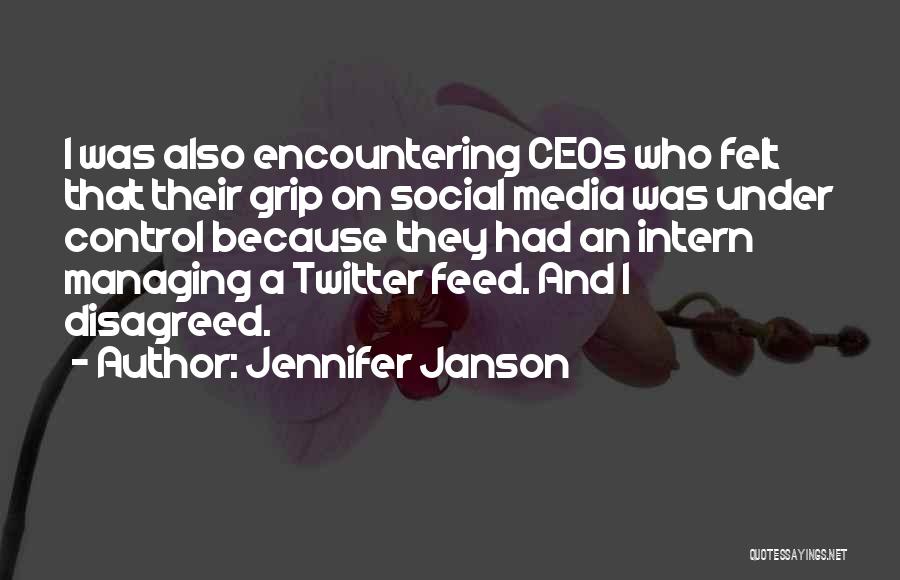 Best Intern Quotes By Jennifer Janson