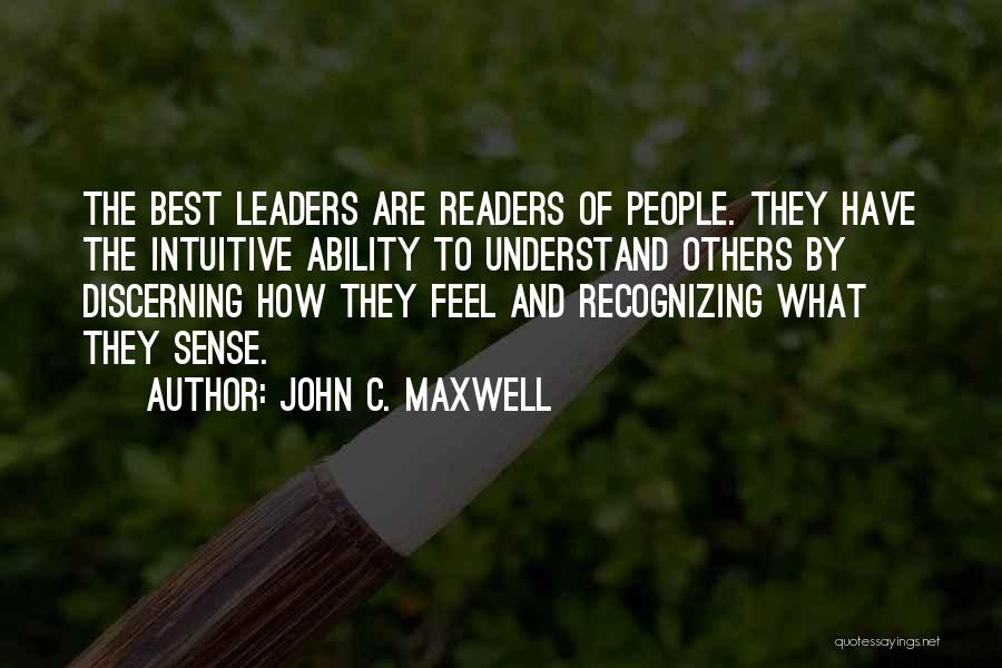 Best Intuitive Quotes By John C. Maxwell