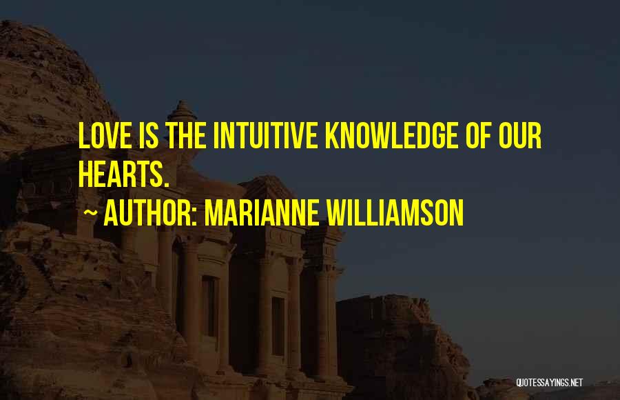 Best Intuitive Quotes By Marianne Williamson