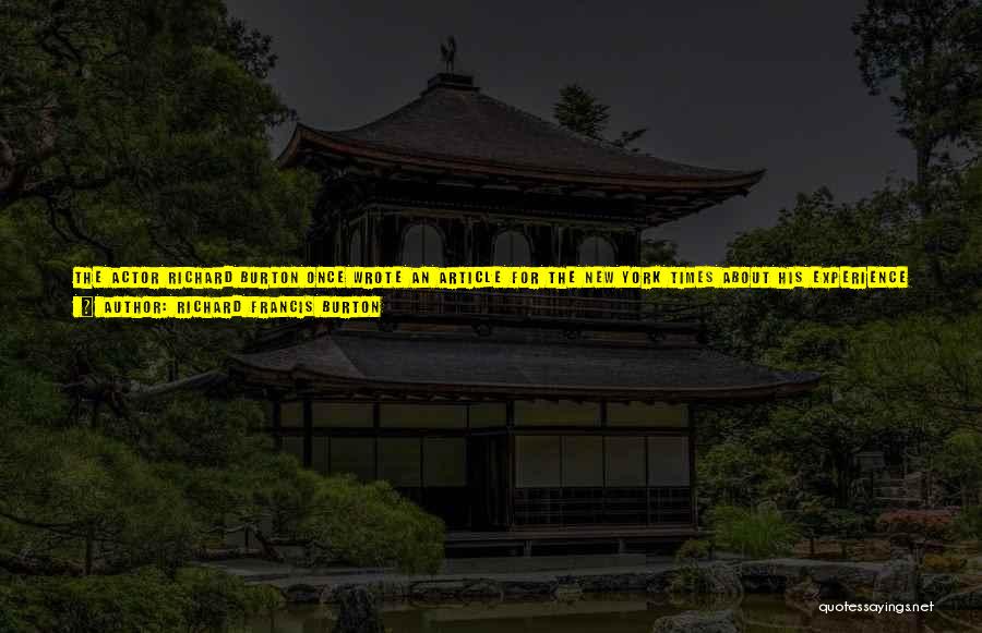 Best Japanese Drama Quotes By Richard Francis Burton
