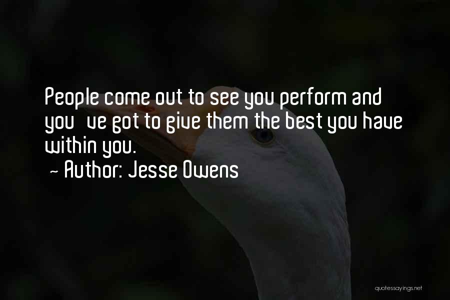 Best Jesse Quotes By Jesse Owens