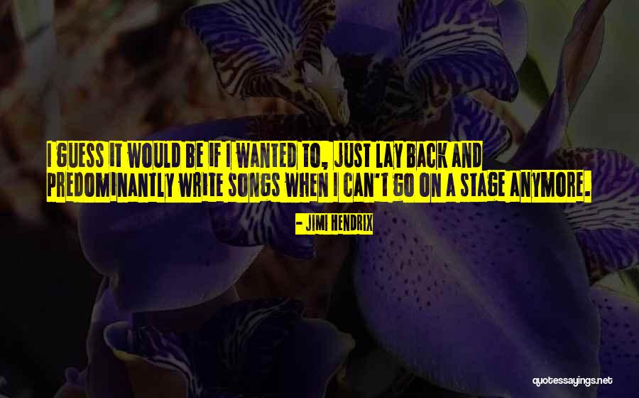 Best Jimi Hendrix Song Quotes By Jimi Hendrix