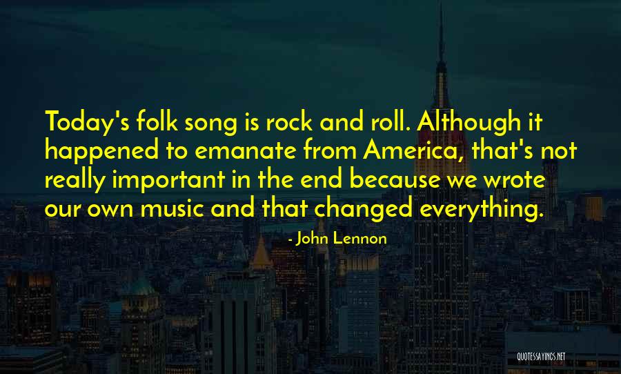 Best John Lennon Song Quotes By John Lennon