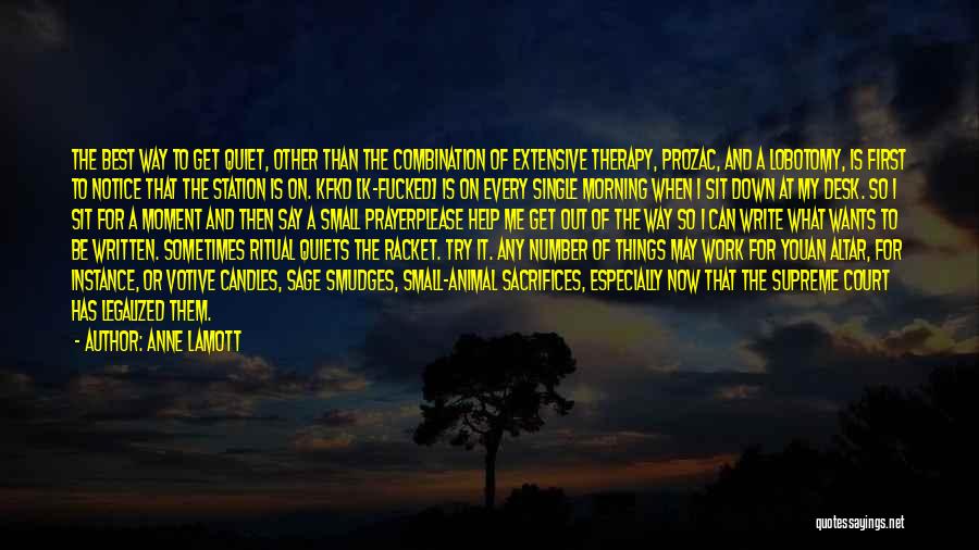 Best K On Quotes By Anne Lamott