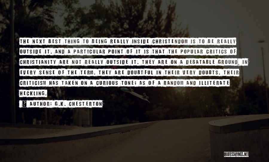 Best K On Quotes By G.K. Chesterton