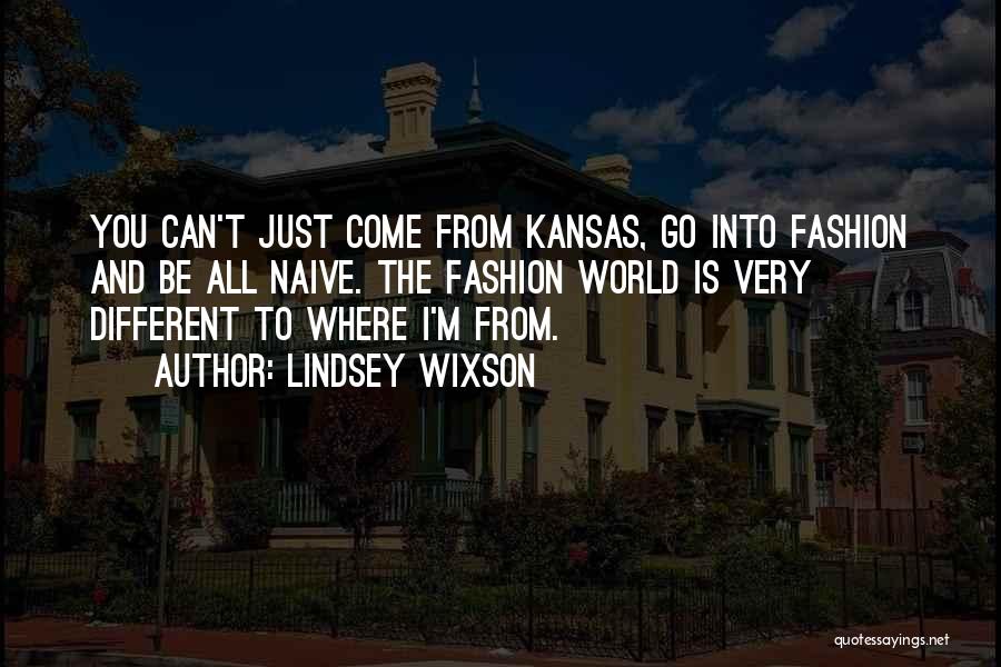 Best Kansas Quotes By Lindsey Wixson