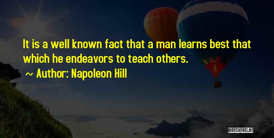 Best Known Quotes By Napoleon Hill