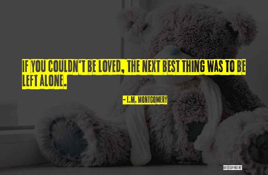 Best L Love You Quotes By L.M. Montgomery