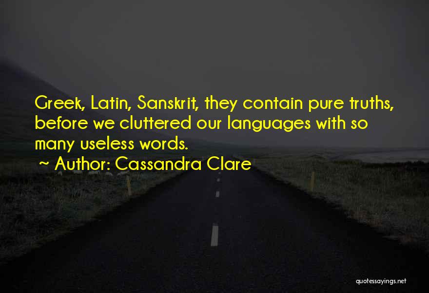 Best Latin Quotes By Cassandra Clare