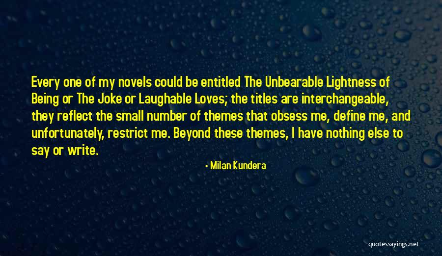 Best Laughable Quotes By Milan Kundera