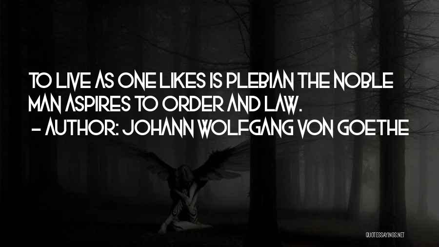 Best Law And Order Quotes By Johann Wolfgang Von Goethe