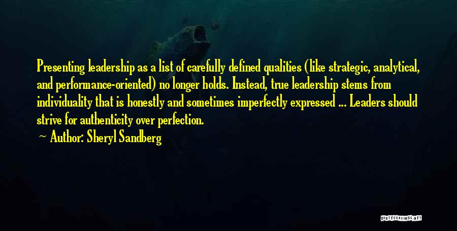 Best Leadership Qualities Quotes By Sheryl Sandberg