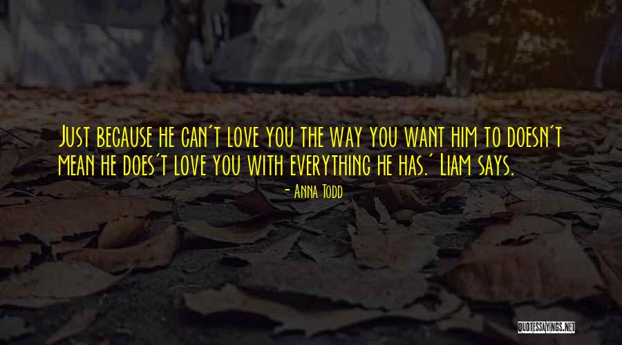 Best Liam Quotes By Anna Todd