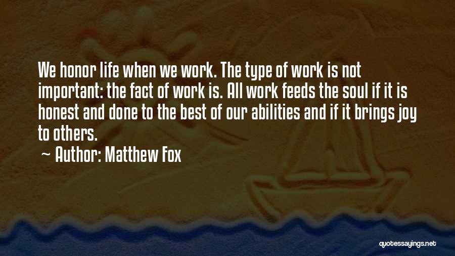 Best Life Fact Quotes By Matthew Fox