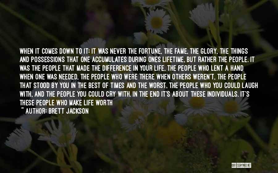 Best Lifetime Quotes By Brett Jackson