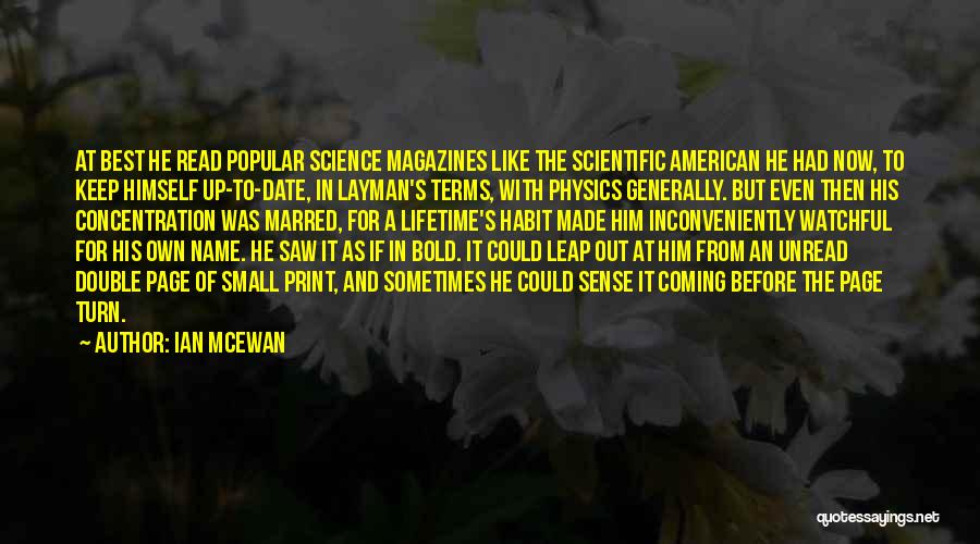 Best Lifetime Quotes By Ian McEwan