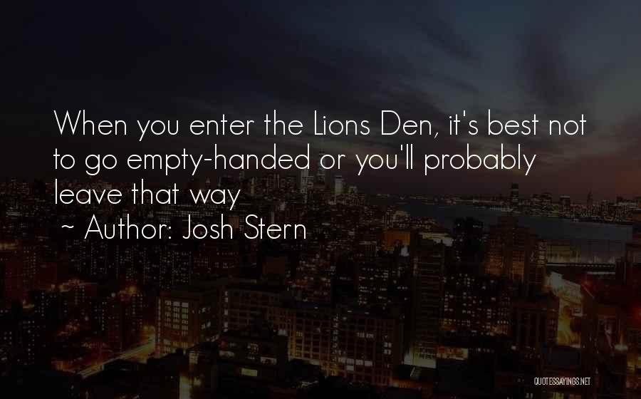 Best Lions Quotes By Josh Stern