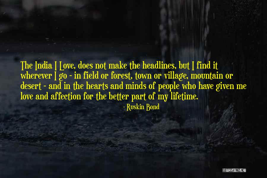 Best Love Affection Quotes By Ruskin Bond Best Love Affection Quotes By Ruskin Bond