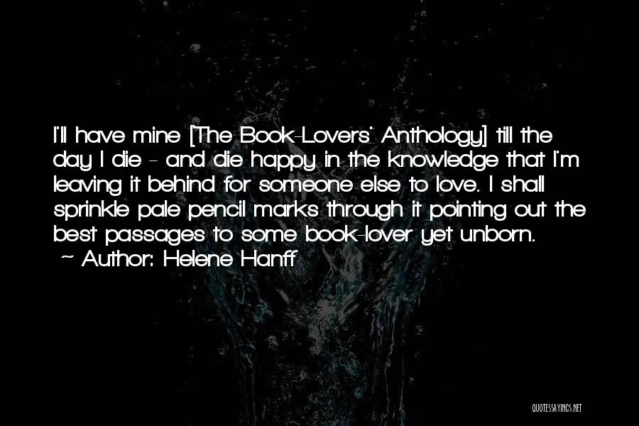 Best Love Book Quotes By Helene Hanff