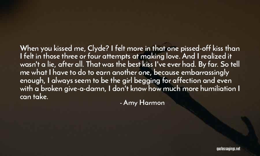 Best Love Kiss Quotes By Amy Harmon