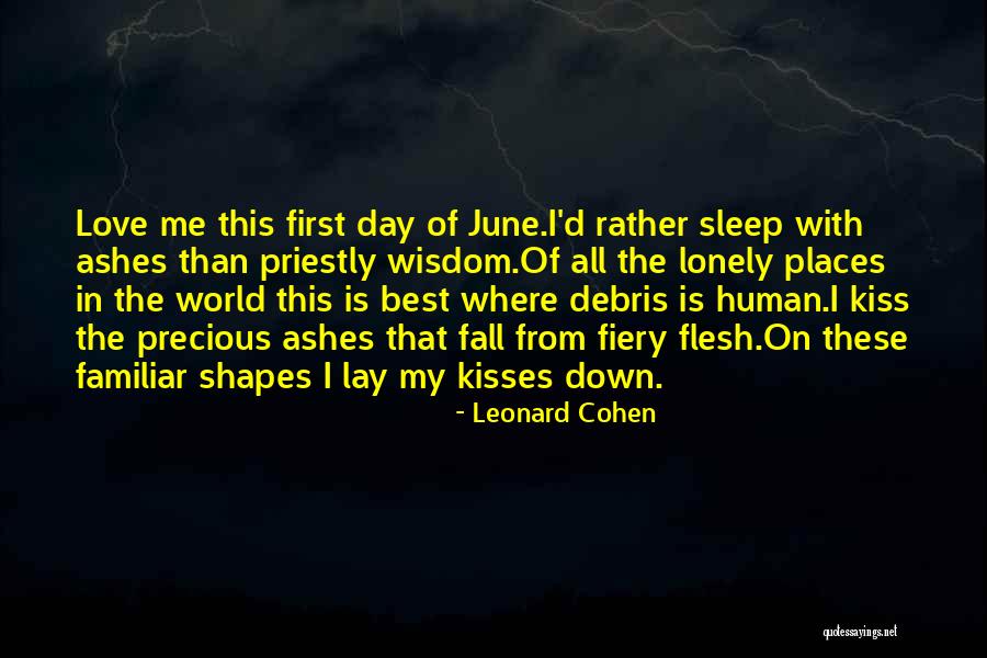 Best Love Kiss Quotes By Leonard Cohen