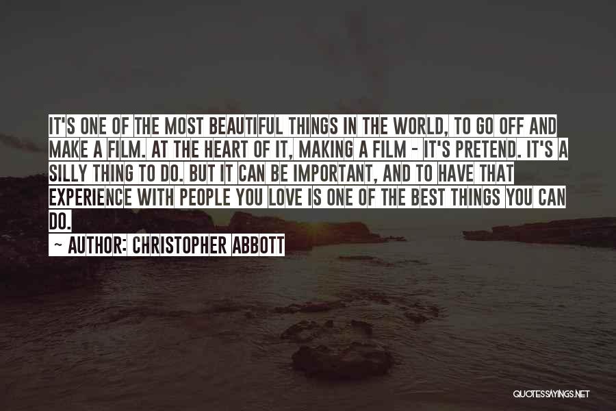 Best Love Making Quotes By Christopher Abbott