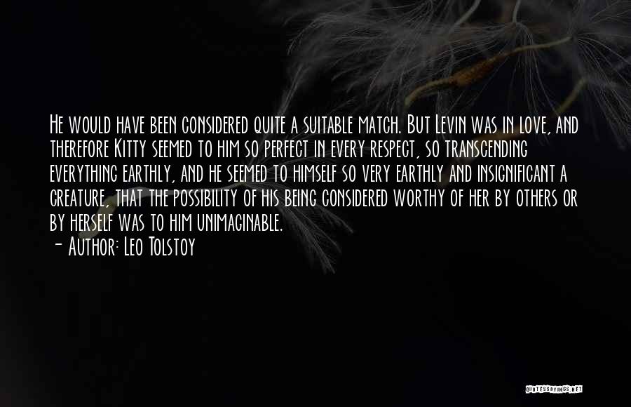 Best Love Match Quotes By Leo Tolstoy