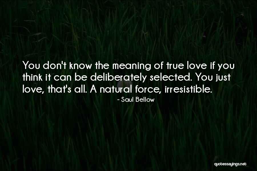 Best Love Meaning Quotes By Saul Bellow