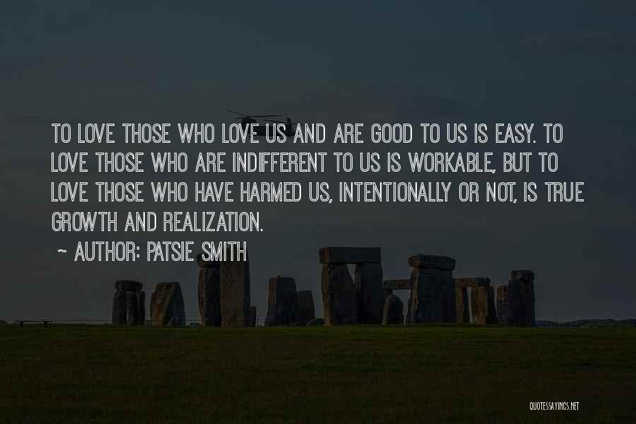Best Love Realization Quotes By Patsie Smith