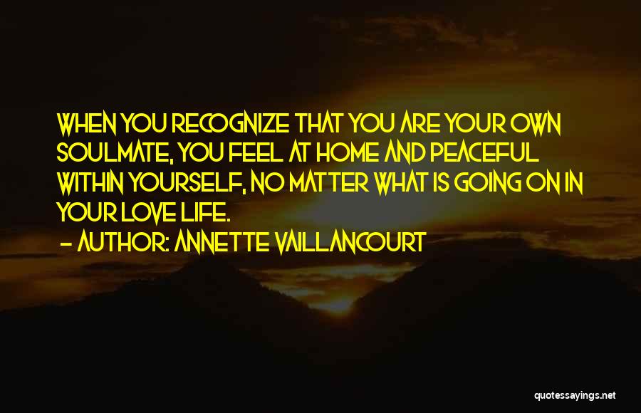 Best Love Soulmate Quotes By Annette Vaillancourt