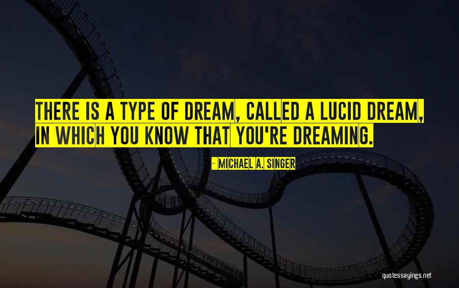 Best Lucid Dream Quotes By Michael A. Singer