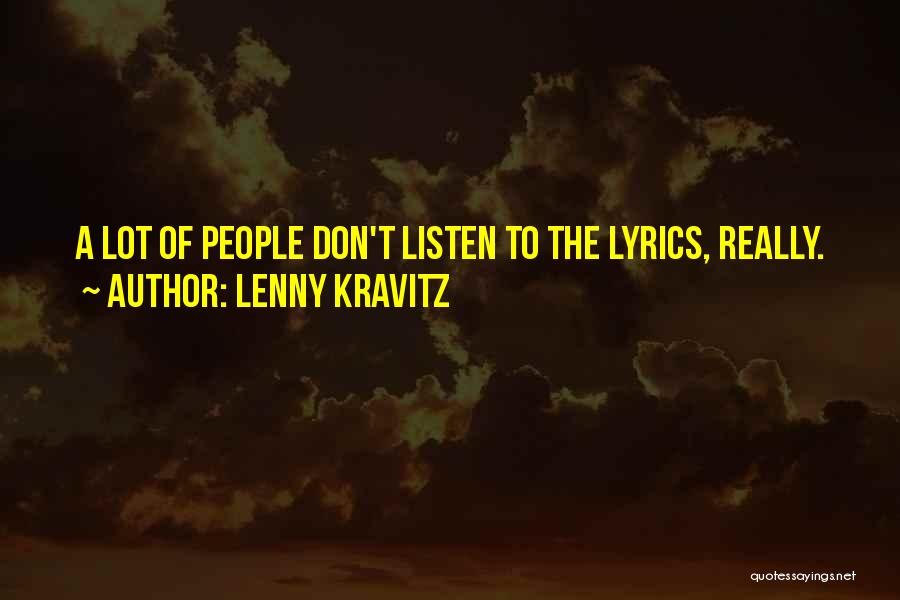 Best Lyrics And Quotes By Lenny Kravitz