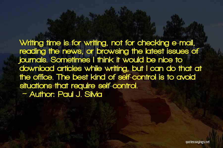 Best Mail Quotes By Paul J. Silvia