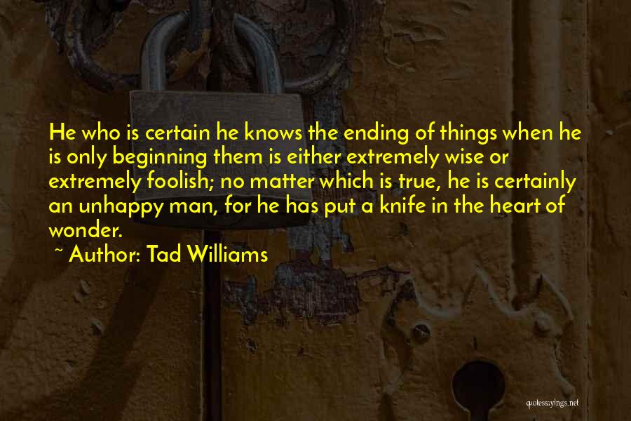 Best Man Ending Quotes By Tad Williams