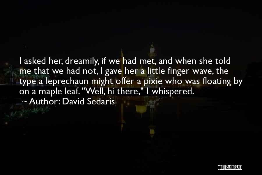 Best Maple Leaf Quotes By David Sedaris