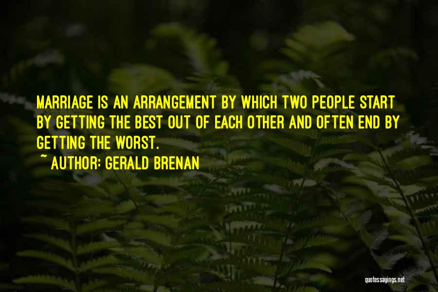 Best Marriage Quotes By Gerald Brenan