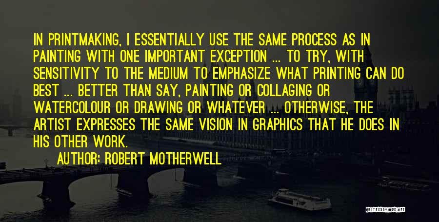 Best Medium Quotes By Robert Motherwell