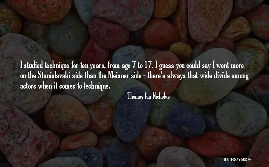 Best Meisner Quotes By Thomas Ian Nicholas