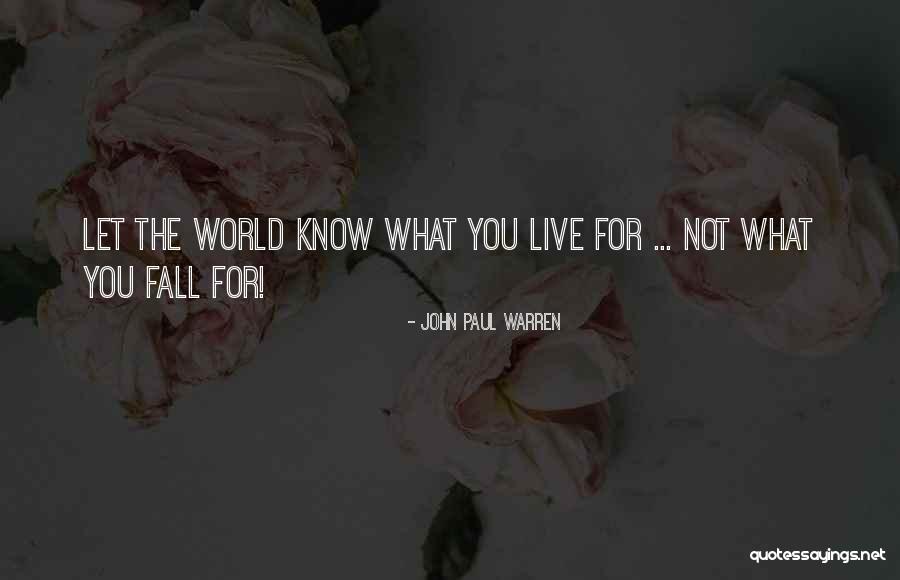 Best Mens Quotes By John Paul Warren