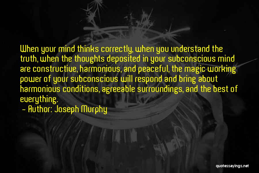 Best Mind Power Quotes By Joseph Murphy