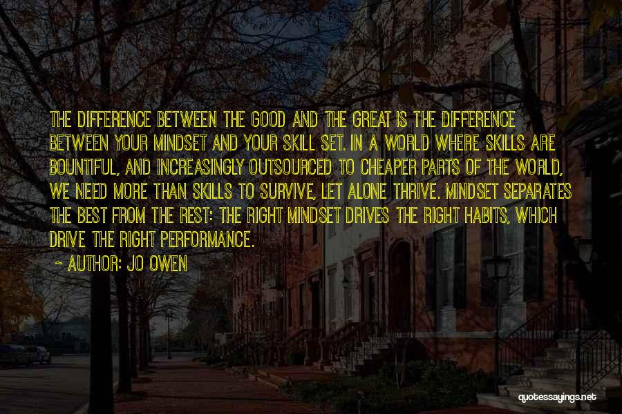 Best Mindset Quotes By Jo Owen
